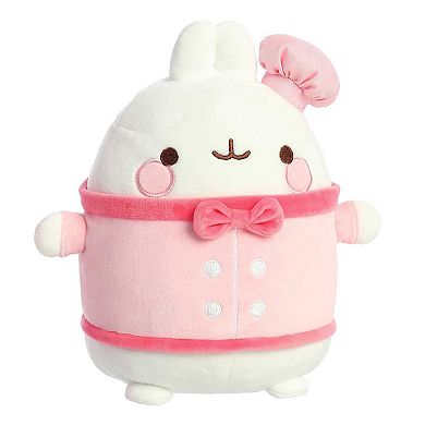 Aurora Medium Pink Molang 10" Chef Molang Playful Stuffed Animal