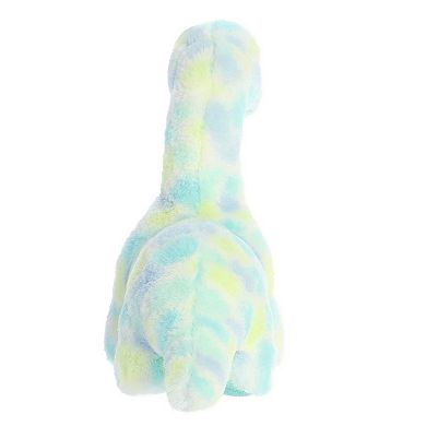 Aurora Medium Blue Dinos & Dragons Watercolor Dinos 11.5" Brachio Blue Ferocious Stuffed Animal