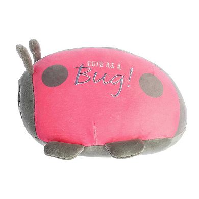 Aurora Medium Pink Precious Moments 10" Cute As A Bug Ladybug Inspirational Stuffed Animal