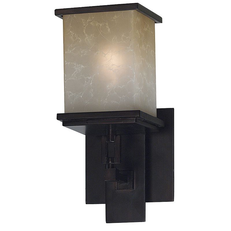 Plateau 1-Light Wall Sconce, Bronze DealTrend