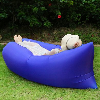 Inflatable Lounger Air Sofa Lazy Bed With Portable Organizing Bag