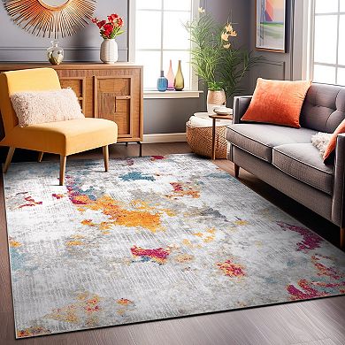 World Rug Gallery Contemporary Abstract Elegance Area Rug