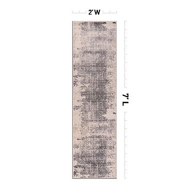 World Rug Gallery Fulton Contemporary Distressed Area Rug