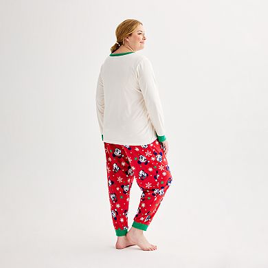 Disney's Minnie Mouse Plus Size Pajama Top & Pajama Bottoms Set by Jammies For Your Families®