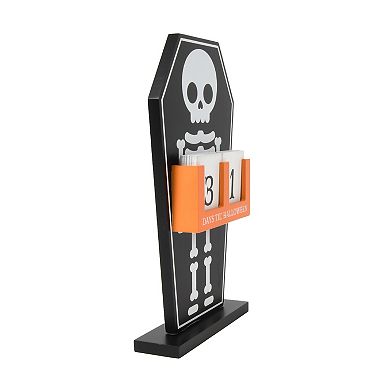 Skeleton Countdown Calendar Table Decor