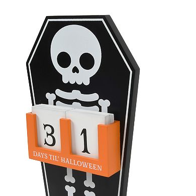 Skeleton Countdown Calendar Table Decor