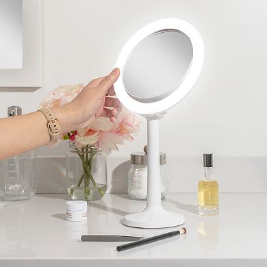 Zadro Hudson Suction Cup Lighted Makeup Mirror with Magnification