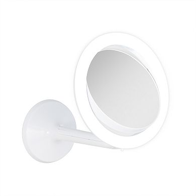 Zadro Hudson Suction Cup Lighted Makeup Mirror with Magnification