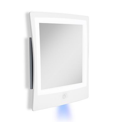 Zadro Fogless Lighted Shower Mirror with Mount & Rechargeable Battery