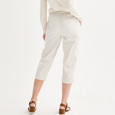 Women's Croft & Barrow® Utility Pull-On Capri Pants