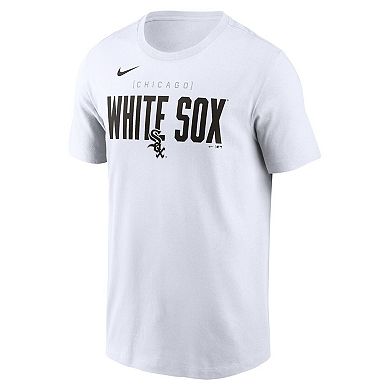 Men's Nike White Chicago White Sox Home Team Bracket Stack T-Shirt