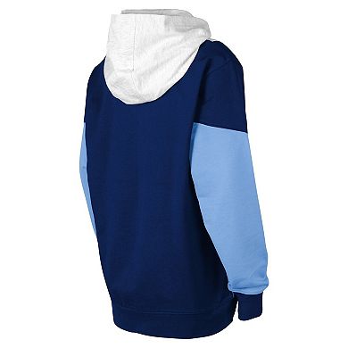 Youth Ash/Navy New York City FC Champion League Fleece Pullover Hoodie