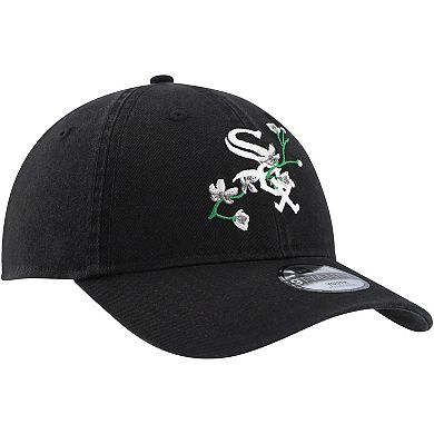 Youth New Era Black Chicago White Sox Game Day Bloom 9TWENTY Adjustable Hat