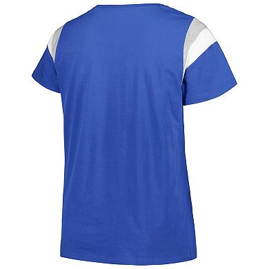 Women's Profile Royal Los Angeles Dodgers Plus Size Scoop Neck T-Shirt