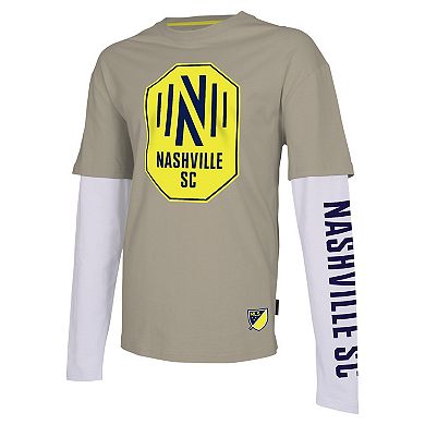 Men's Stadium Essentials Tan Nashville SC Status Long Sleeve T-Shirt