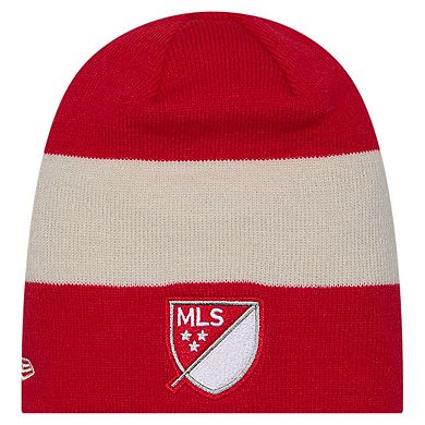 Men's New Era Red New York Red Bulls 2024 Kick Off Collection Knit Beanie