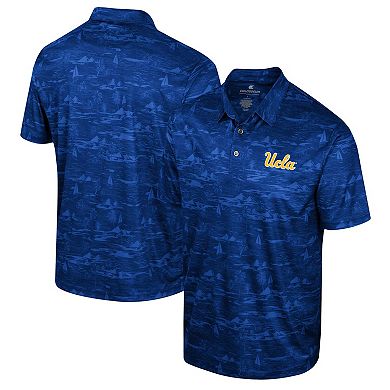 Men's Colosseum Blue UCLA Bruins Daly Print Polo