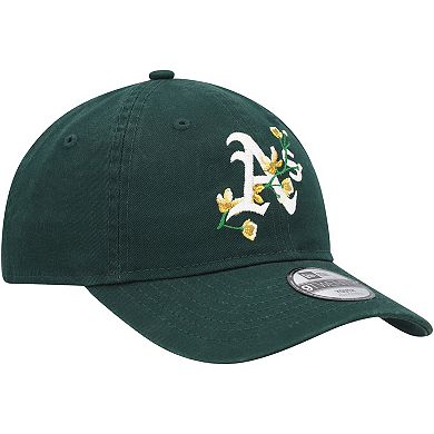 Youth New Era Green Oakland Athletics Game Day Bloom 9TWENTY Adjustable Hat