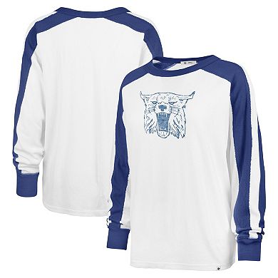 Women's '47 White Kentucky Wildcats Premier Caribou Raglan Long Sleeve T-Shirt
