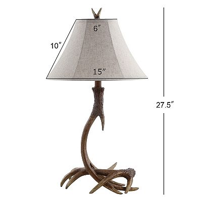 Antler Rustic Resin Led Table Lamp
