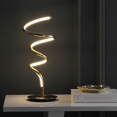 Scribble Modern Dimmable Metal Integrated Led Table Lamp