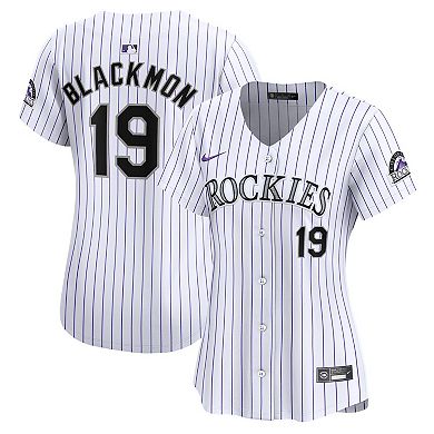 Women's Nike Charlie Blackmon White Colorado Rockies Home Limited Player Jersey