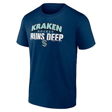 Men's Fanatics Branded Deep Sea Blue Seattle Kraken Local T-Shirt