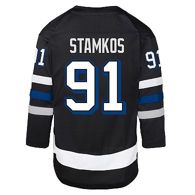 Preschool Steven Stamkos Black Tampa Bay Lightning Alternate Replica Player Jersey