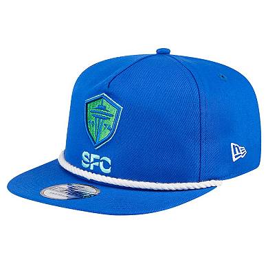 Men's New Era Blue Seattle Sounders FC The Golfer Kickoff Collection Adjustable Hat