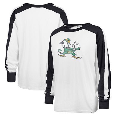 Women's '47 White Notre Dame Fighting Irish Premier Caribou Raglan Long Sleeve T-Shirt