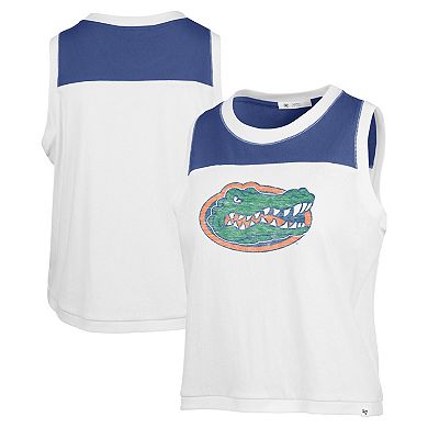 Women's '47 White Florida Gators Premier Zoey Waist Length Tank Top