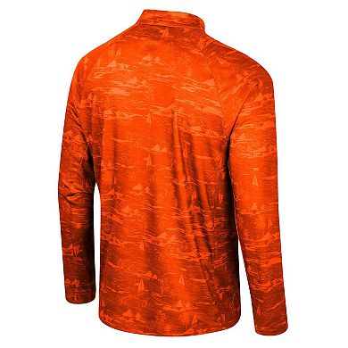 Men's Colosseum Orange Syracuse Orange Carson Raglan Quarter-Zip Jacket