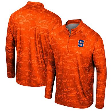 Men's Colosseum Orange Syracuse Orange Carson Raglan Quarter-Zip Jacket
