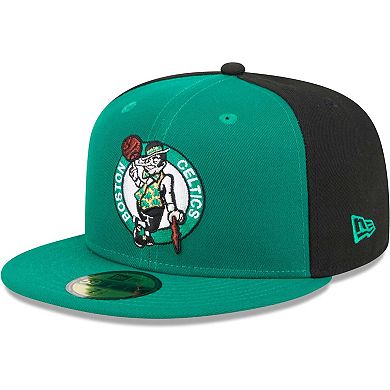 Men's New Era Kelly Green/Black Boston Celtics Gameday Wordmark 59FIFTY Fitted Hat