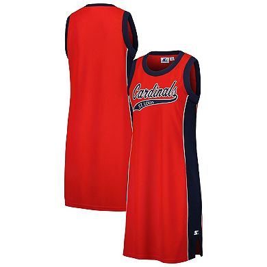 Women's Starter Red St. Louis Cardinals Slam Dunk Tank Top Sneaker Dress