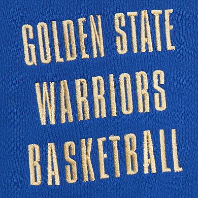 Men's Mitchell & Ness Royal Golden State Warriors  Team OG 2.0 Vintage Logo Fleece Pullover Hoodie