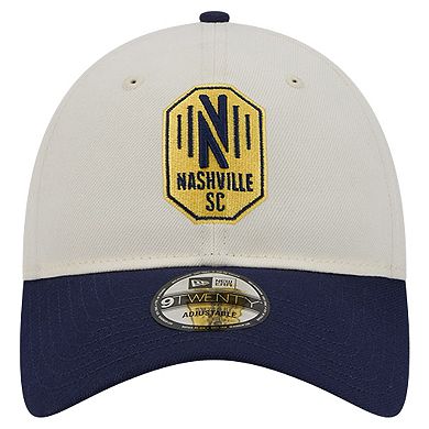 Men's New Era White Nashville SC 2024 Kick Off Collection 9TWENTY Adjustable Hat
