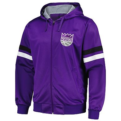 Men's G-III Sports by Carl Banks Purple Sacramento Kings Contender Full-Zip Hoodie Jacket