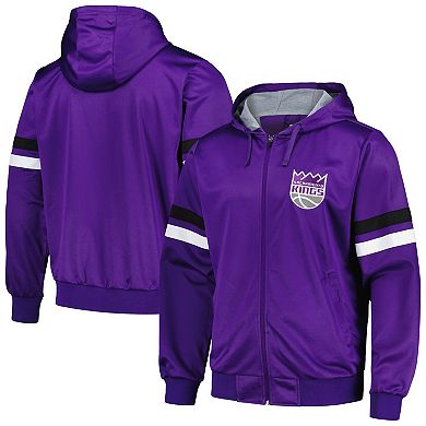 Men's G-III Sports by Carl Banks Purple Sacramento Kings Contender Full-Zip Hoodie Jacket