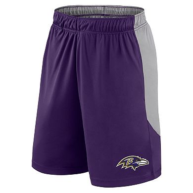 Men's Fanatics Purple Baltimore Ravens Big & Tall Team Logo Shorts