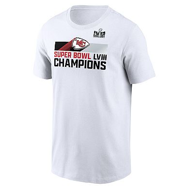 Men's Nike White Kansas City Chiefs Super Bowl LVIII Champions Roster T-Shirt