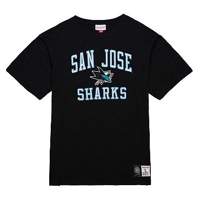 Men's Mitchell & Ness Black San Jose Sharks Legendary Slub T-Shirt