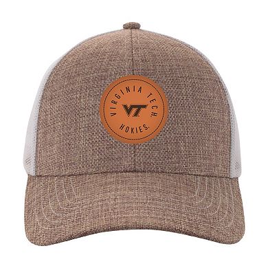 Men's Ahead Tan/White Virginia Tech Hokies Pregame Adjustable Hat