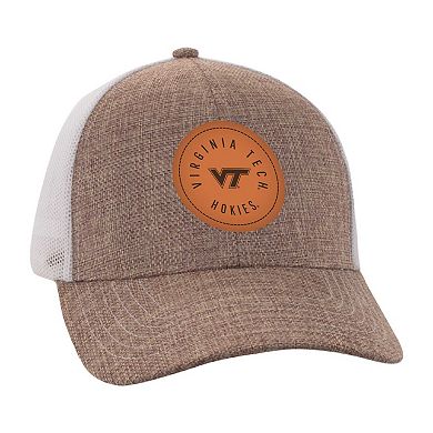 Men's Ahead Tan/White Virginia Tech Hokies Pregame Adjustable Hat