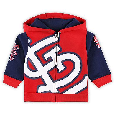 Infant Fanatics Branded Red St. Louis Cardinals Post Card Full-Zip Hoodie Jacket