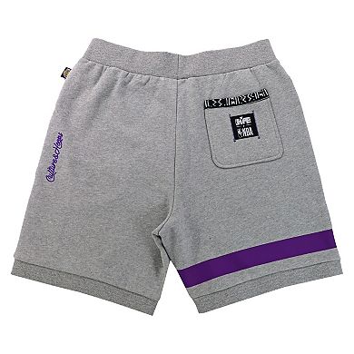 Unisex NBA x Two Hype  Heather Gray Los Angeles Lakers Culture & Hoops Premium Classic Fleece Shorts