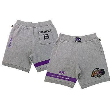Unisex NBA x Two Hype  Heather Gray Los Angeles Lakers Culture & Hoops Premium Classic Fleece Shorts