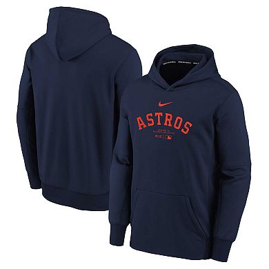 Youth Nike Navy Houston Astros Authentic Collection Performance Pullover Hoodie