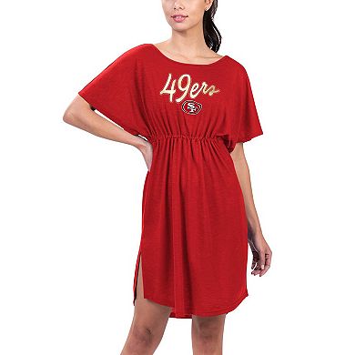Women's G-III 4Her by Carl Banks Scarlet San Francisco 49ers Versus Swim Cover-Up