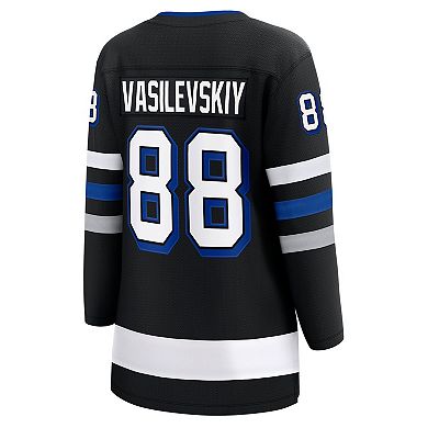 Women's Fanatics Branded Andrei Vasilevskiy Black Tampa Bay Lightning Alternate Premier Breakaway Player Jersey